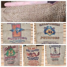 10 Bags- Bulk Burlap Bags