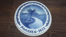 SELTENER ALTER WANDTELLER "PAASKEN" (OSTERN) 1935 VON BING&GRÖNDAHL #7031