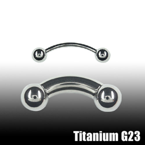 6mm titan piercing banane - titan,
