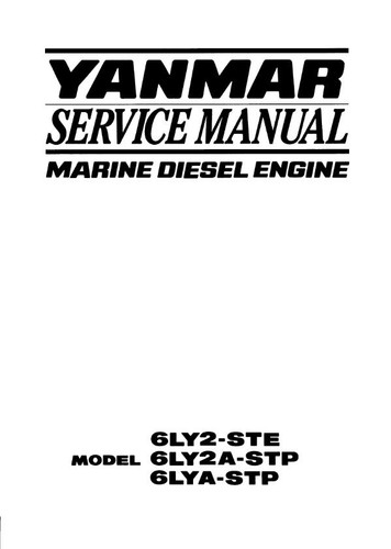 Yanmar 6ly2 ste - yanmar, 6ly2a-stp
