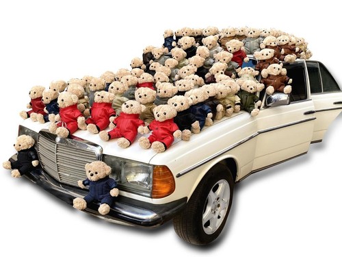 Teddy paule maskottchen - teddy, ps-paule