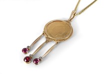 Anhänger Rubin Diamanten