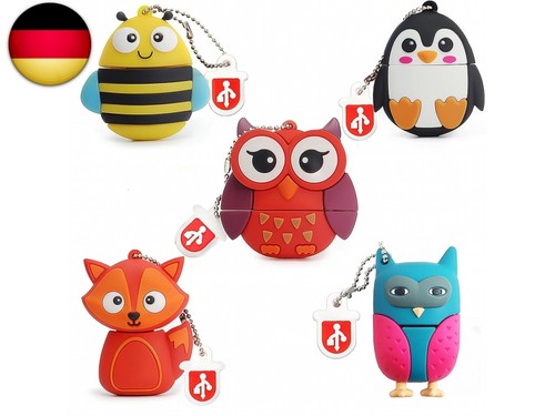 8gb usb stick - silikon, eule