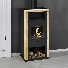 Wamsler Kaminofen Yuna Schwarz Sandstein Kamin Ofen Holzofen Schwedenofen