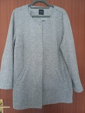 gebrauchte dünne Damenjacke in weiß/schwarz von Bonita in Größe L 