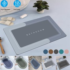 Badematte Soft Badteppich Badvorleger Duschvorleger Stark Rutschfest Saugfähig