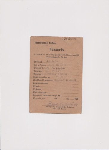 Original soldbuch ausweis - original,