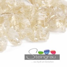 Glassplitt Bernstein light 10kg (10-30mm) Glaskies Zierkies Dekosplitt Streudeko