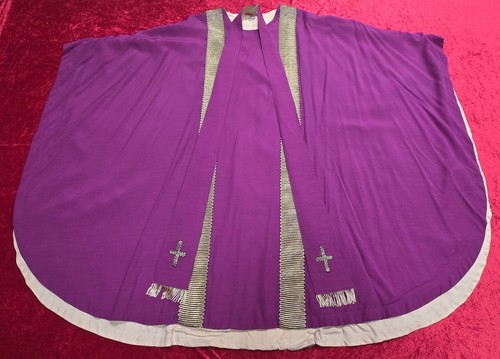 Messgewand violett mit gold - violett,