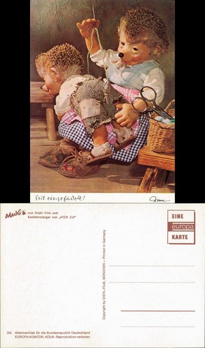 Ansichtskarte mecki - ansichtskarte,