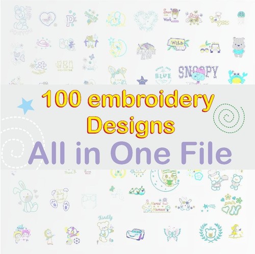 100 embroidery designs - embroidery,
