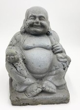 Keramik Budda sitzend Mönch Wohnaccessoire Deko Figur Haus Garten Skulptur