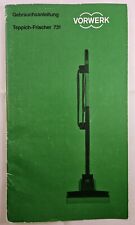 Gebrauchsanleitung VORWERK Teppich-Frischer 731