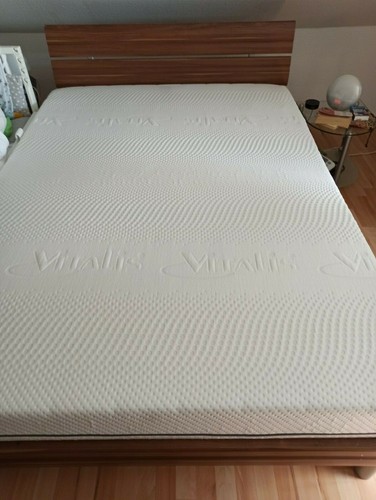 Bett 140x200 wallnuss - wallnuss, mit