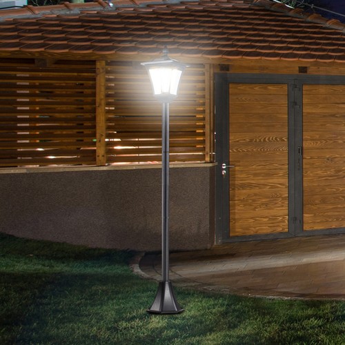 Outsunny solar gartenlaterne - solar,
