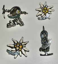 4 Hutnadel Anstecker Sammlung