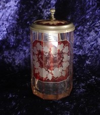 antiker Biedermeier Bierkrug