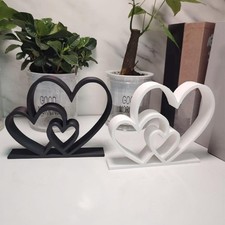 Herz Statue Schwarz Weiß |