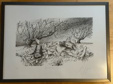 Günter Grass, Lithographie, e.a., mit Widmung, Künstlerexemplar, handsigniert