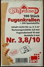 Fugenkrallen Nr. 3,8/10 - Pack á 100 Stück
