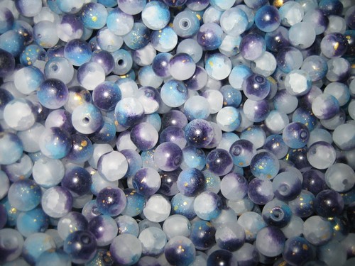 Glasperlen mix crackle crash - mix,