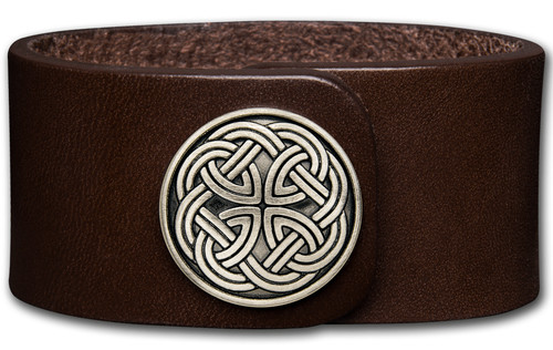 Lederarmband 32mm braun mit - braun,