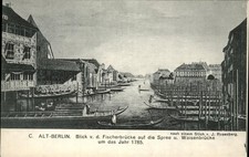 Berlin Alt-Berlin Spree Boote um 1785