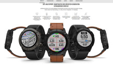 Garmin Fenix 6X Pro Solar GPS-Laufuhr 51mm Gehäuse mit Silikonarmband -...