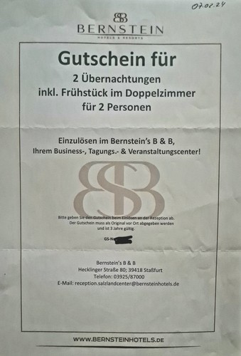 Gutschein staßfurt - gutschein,