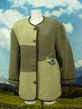 bodenständig selten getragen gefüttert Walkjacke Jacke DW128 Trachtenjacke Gr.42