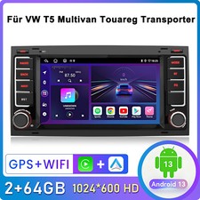 Für VW T5 Multivan Transporter Android 14 Autoradio Carplay GPS Navi RDS BT DAB+