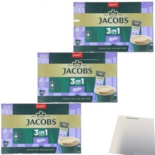 Jacobs 3in1 Löslicher Kaffee-Sticks Milka 30er 3x124g Packung usy Block