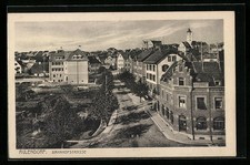 Aulendorf, Häuserpartie an der Bahnhofstrasse, Ansichtskarte 