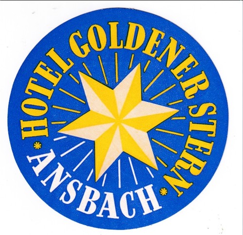 Kofferaufkleber hotel goldener - kofferaufkleber,