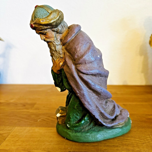 Große alte krippenfigur - alte,
