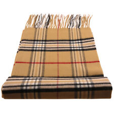 Feiner Designer Schal beige camel braun rot schwarz anthrazit kariert - Cashmink