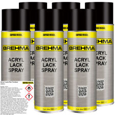 6x BREHMA Lackspray Schwarz