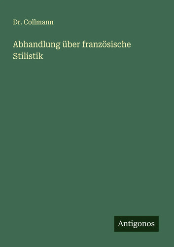 Collmann abhandlung über - |,