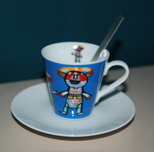 Berendsohn Design Die Schlumper Espresso- Mokkatasse & Untertasse Porzellan TOP