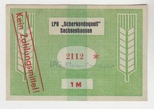 1 Mark Banknote GDR LPG Money