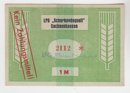 Mark banknote ddr lpg geld - banknote,