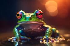 Wandbild: Lustiger Frosch im