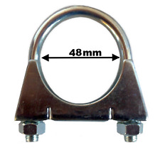 4 Stück M10 x 48 mm Auspuffschelle Bügelschelle Rohrschelle Auspuff Rohr  25048w