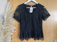 H&M Damen Spitzen Blusentop ~