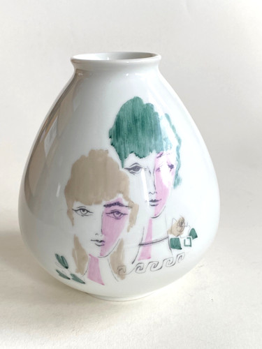 Rosenthal vase handmalerei - vase,