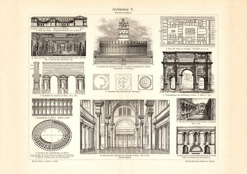 Architektur historischer - architektur, v.