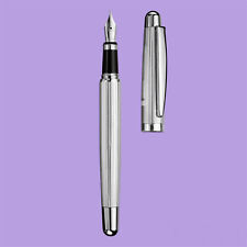 Otto Hutt,Füllfederhalter,Design 02,Sterling Silber,Guillochierung Linie/Faden