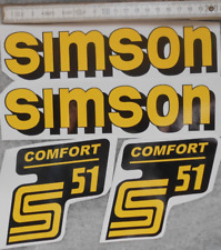 S51Comfort,Simson,Aufklebersat