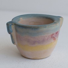 Hildegard Delius Rheinsberg Eierbecher Keramik handbemalt um 1930 matt glasiert