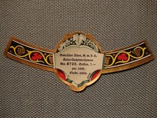 Vintage Wine Label Bottle Neck